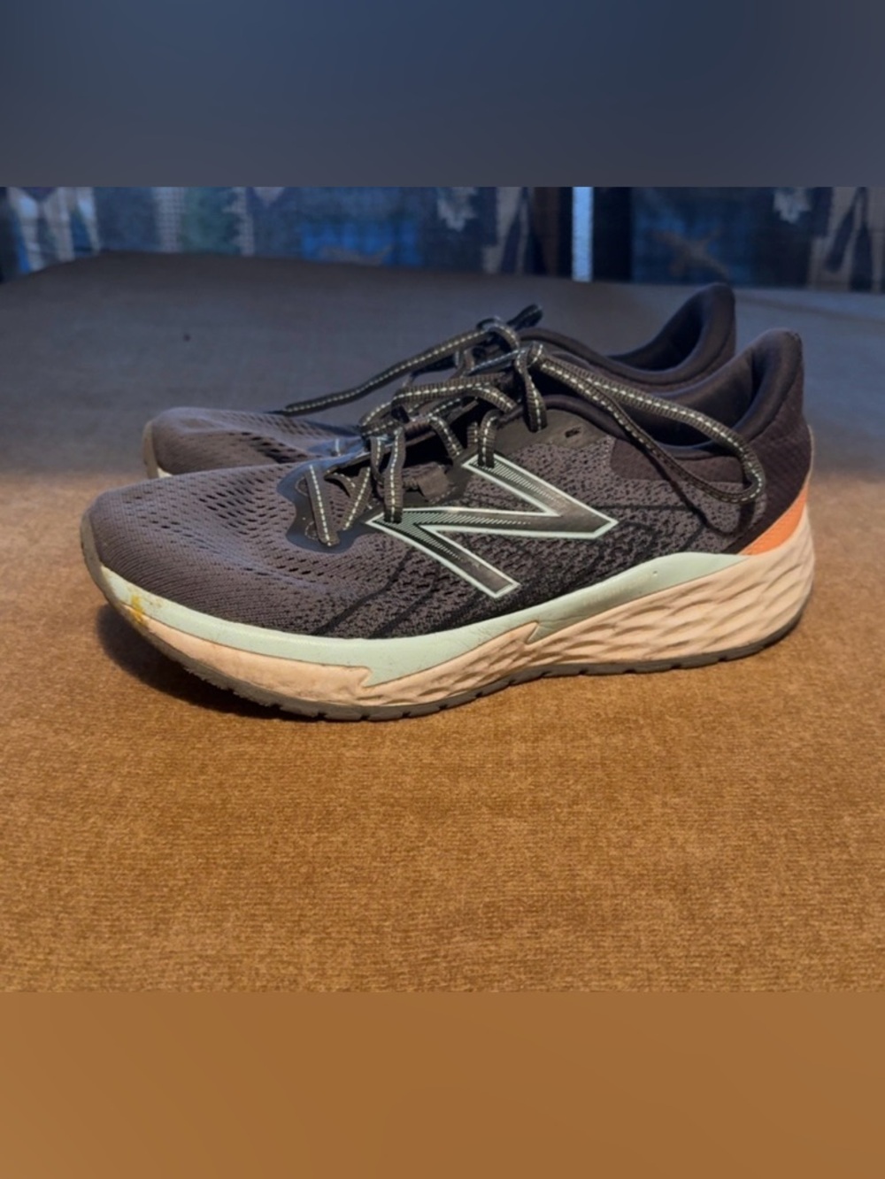 New Balance Women's Dark Gray & Light Blue Athletic Runners